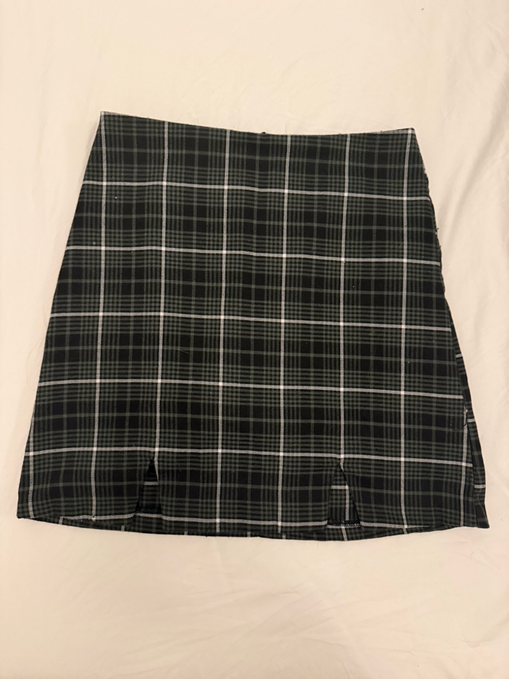 GB Green Plaid Skirt S